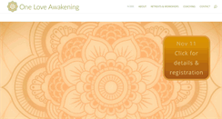 Desktop Screenshot of oneloveawakening.com